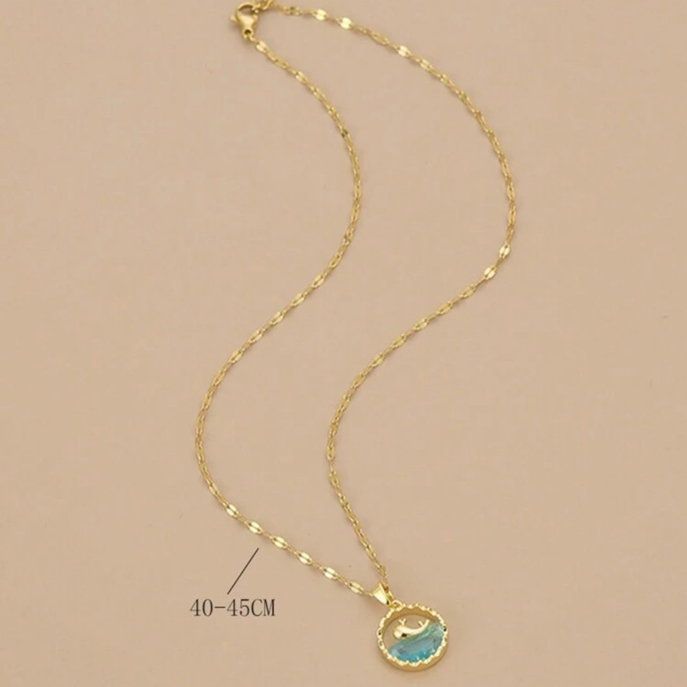 BRENDA MINIMAL STATMENT NECKLACE - Picture 2 of 3